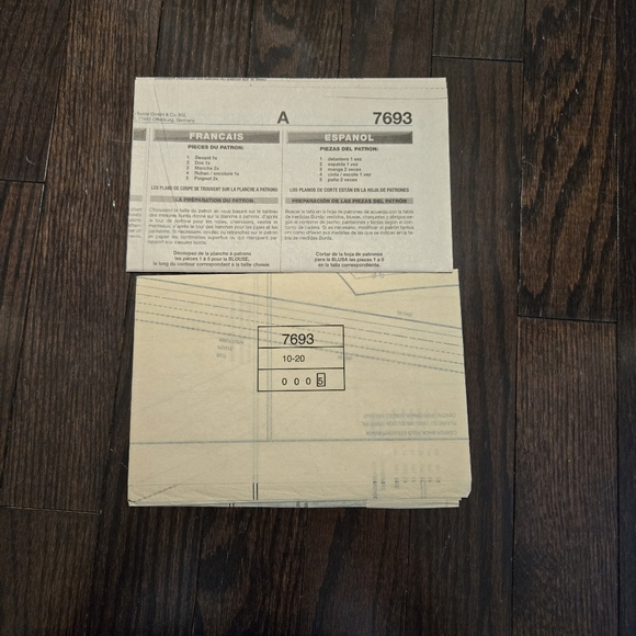 BURDA Women's shirt pattern 7693 - Picture 3 of 3